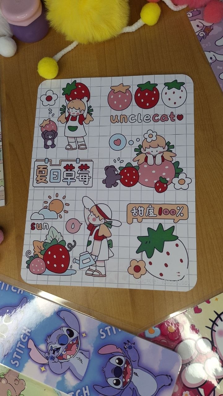 🎀🌸 Cute A4 Sticker Sheet 🌸🎀