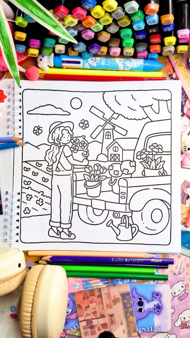 Soft Life: Cozy & Calming Coloring Book