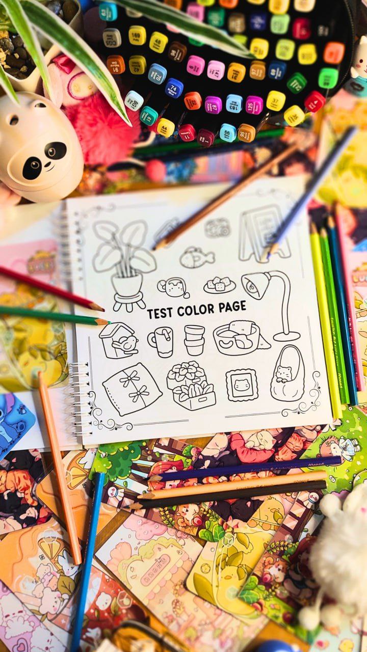 Cozy Girl Life Coloring Book