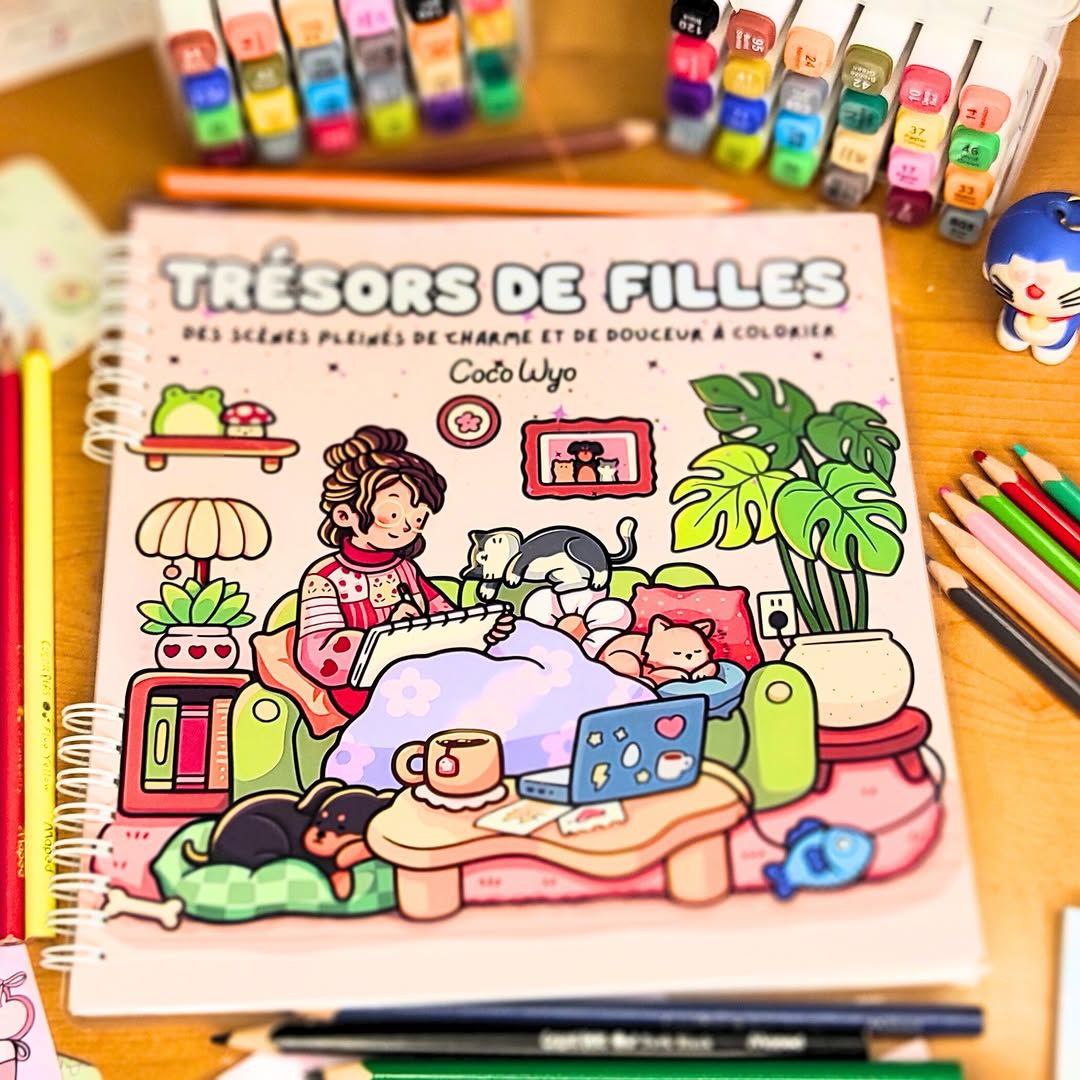 Trésors de Filles Coloring Book