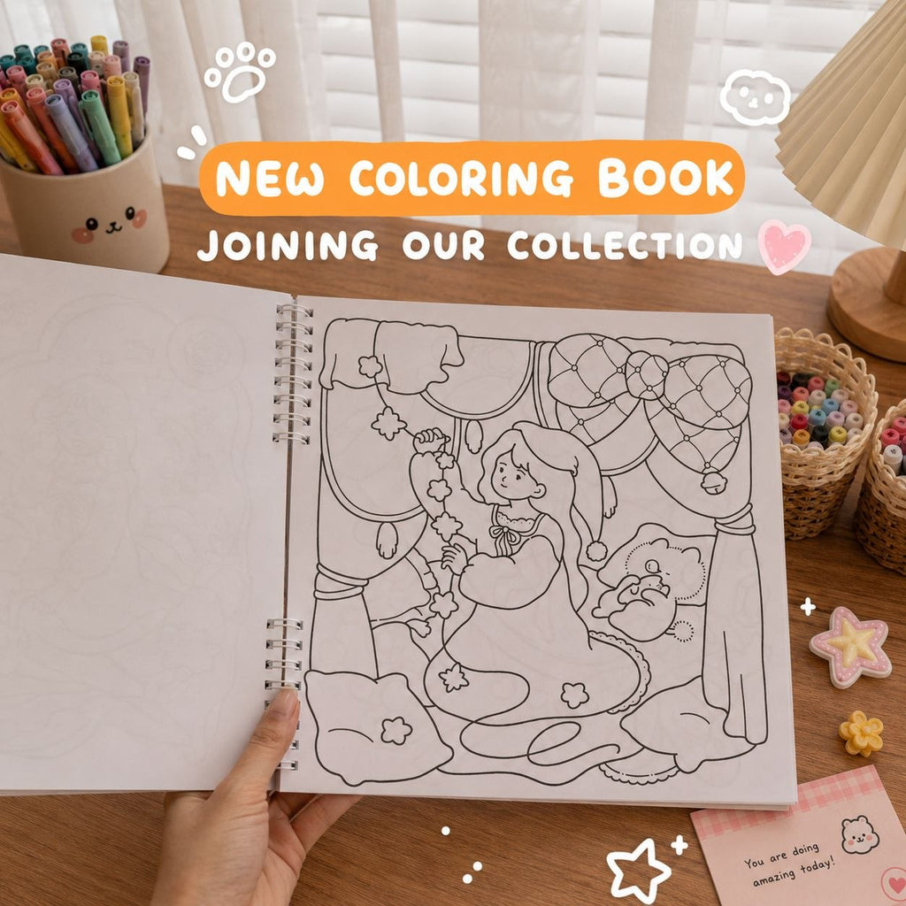 ✨ Soft Dreamy – Self-Love Coloring Book