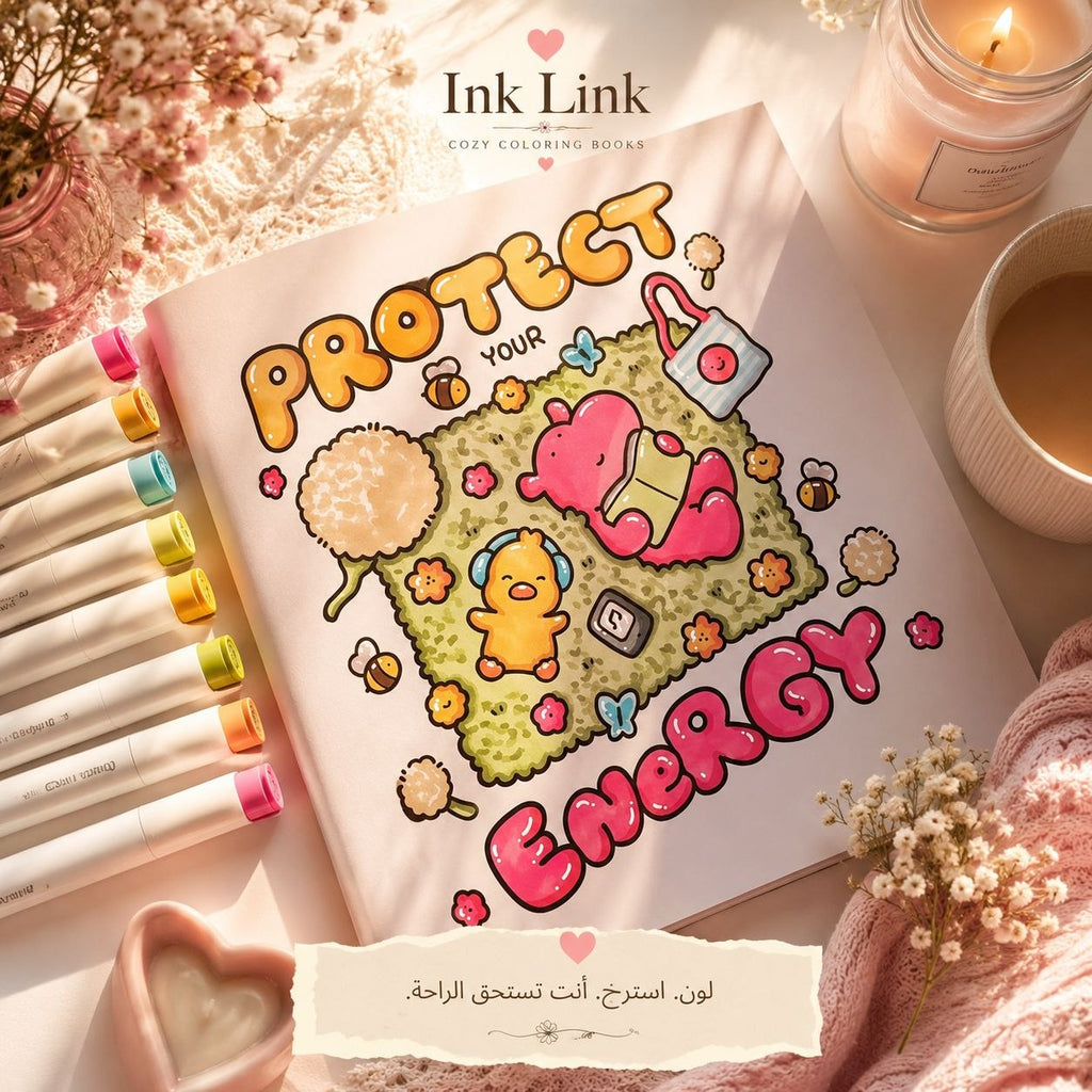 🌸🌷 Cozy Vibes Coloring book – Little Reminders, Happy Moments 🌷🌸