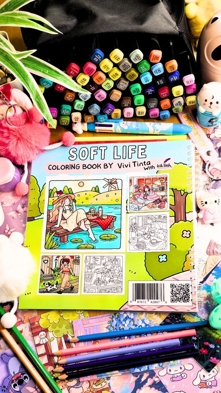Soft Life: Cozy & Calming Coloring Book