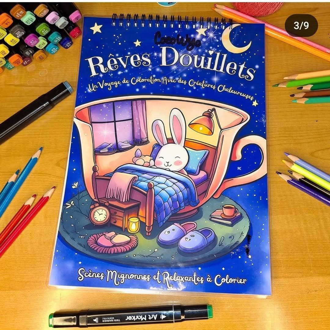 Rêves Douillets Coloring Book : 🌙✨ Cozy Dreams Collection