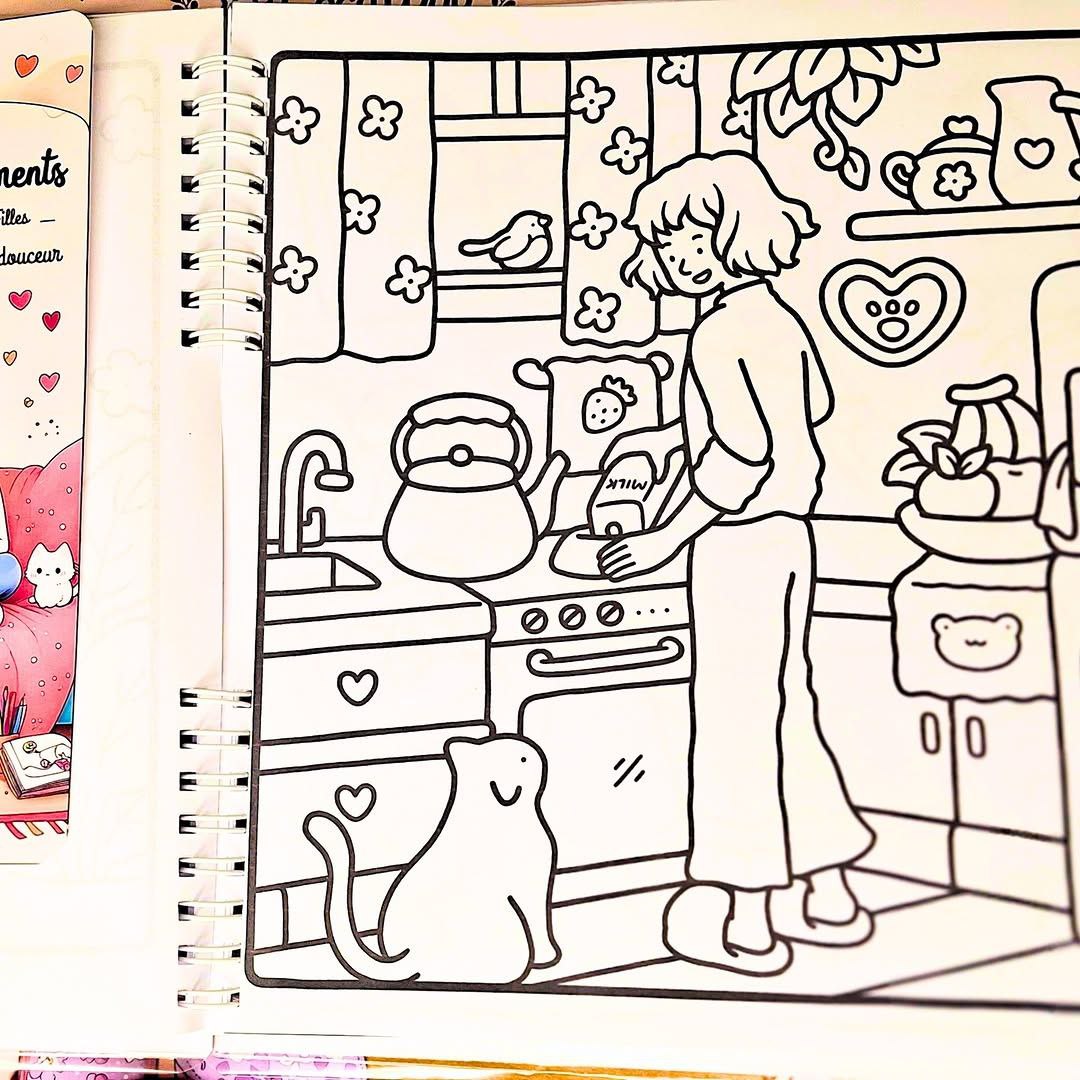 Trésors de Filles Coloring Book