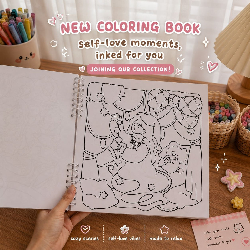 ✨ Soft Dreamy – Self-Love Coloring Book