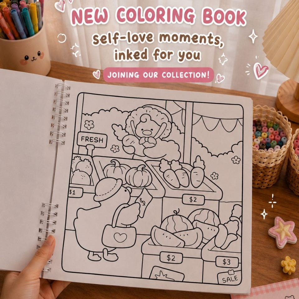 🦆 Duck Friends – Cute &amp; Cozy Coloring Book