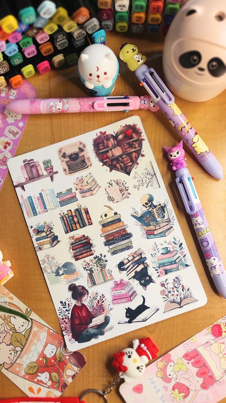 🎀🌸 Cute A4 Sticker Sheet 🌸🎀