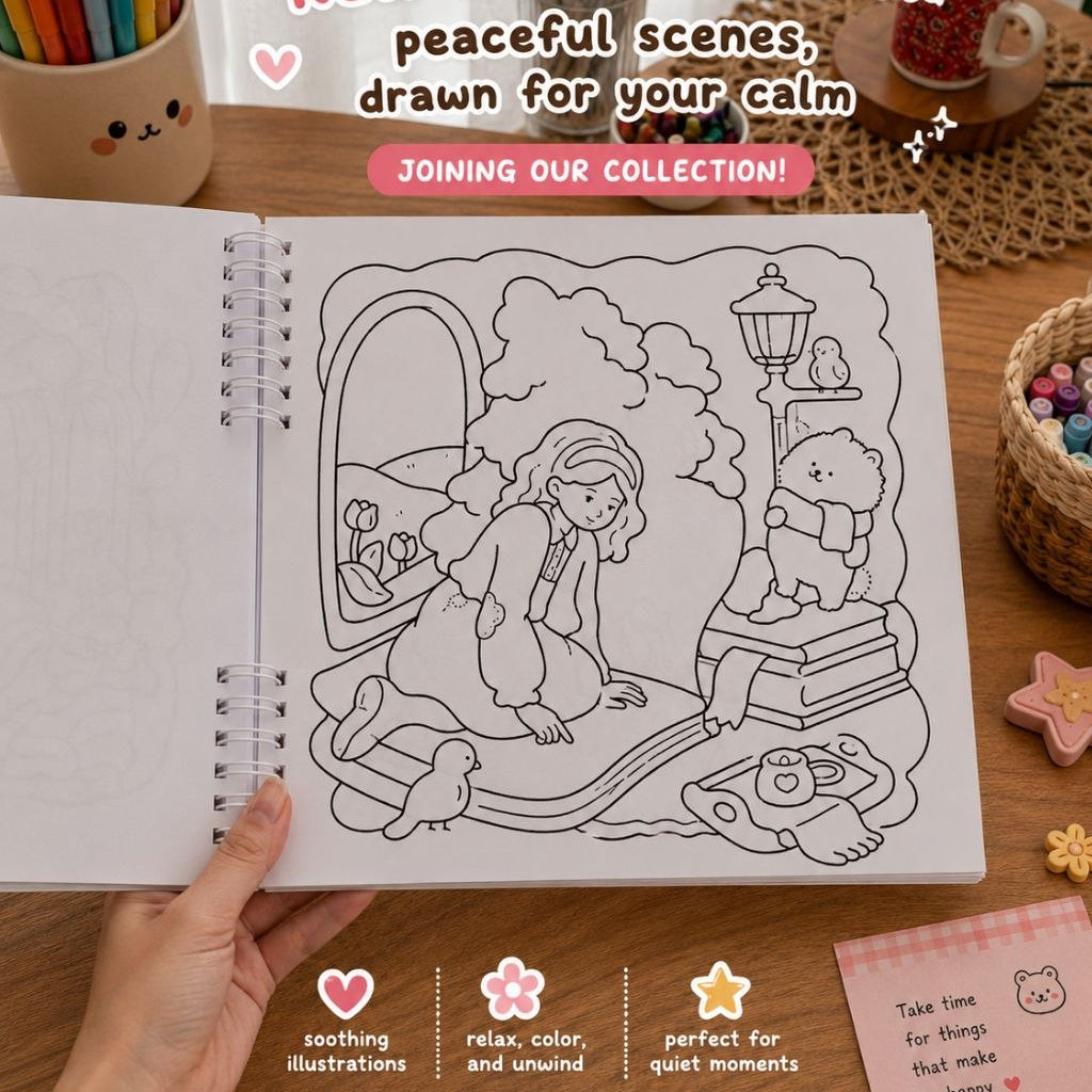 ✨ Soft Dreamy – Self-Love Coloring Book