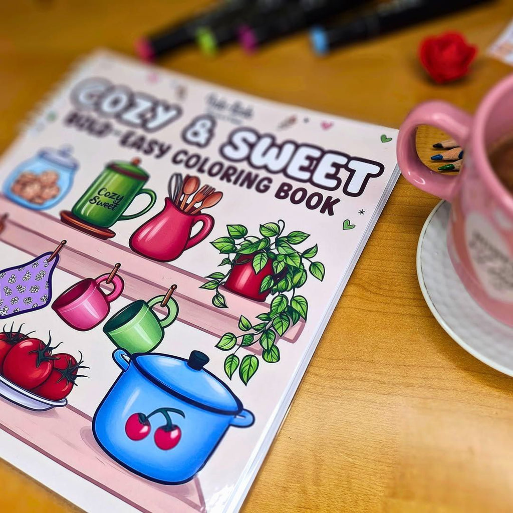 🧸✨ Cozy &amp; Sweet Coloring Book for Adults ✨🌸