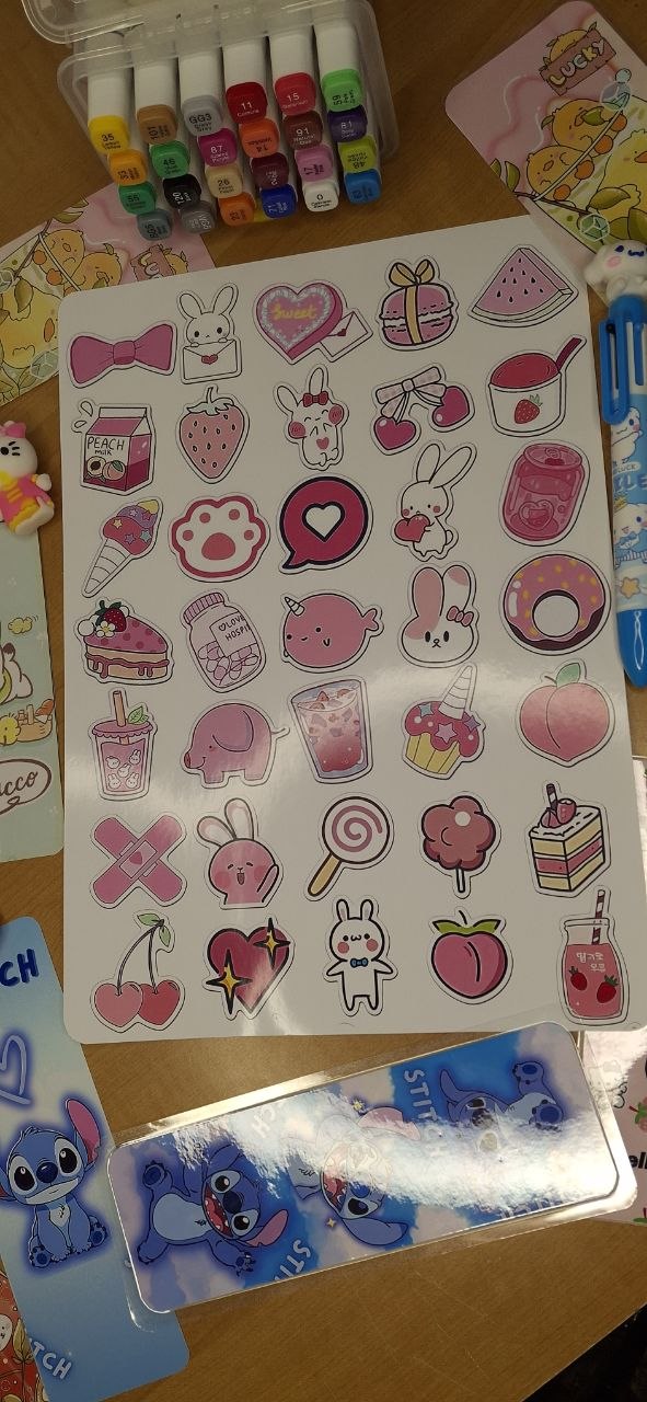 🎀🌸 Cute A4 Sticker Sheet 🌸🎀