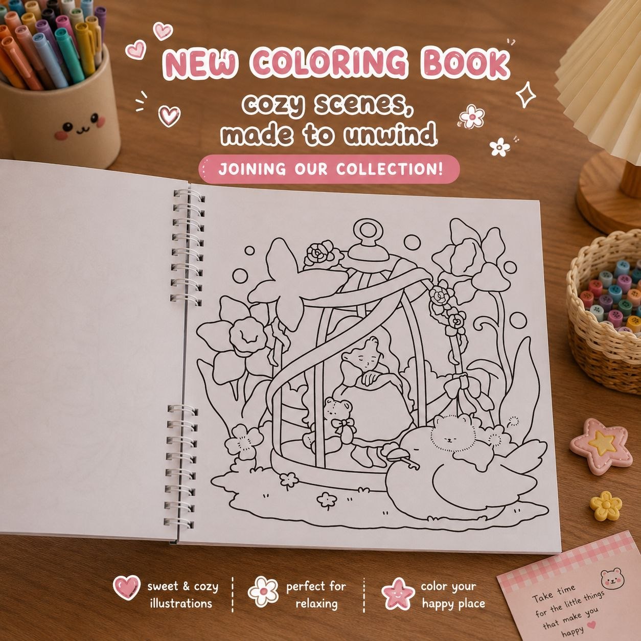 ✨ Soft Dreamy – Self-Love Coloring Book