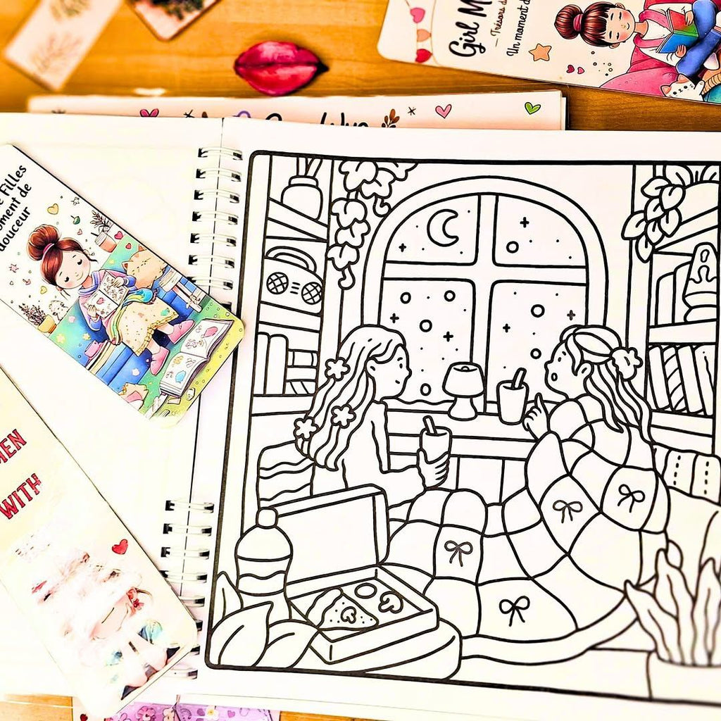 Trésors de Filles Coloring Book