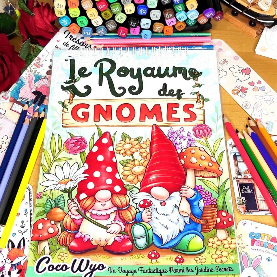 Le Royaume des Gnomes Coloring Book🍄
