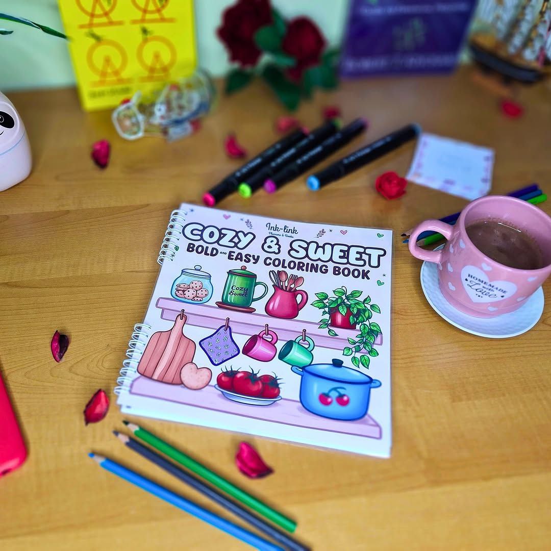 🧸✨ Cozy &amp; Sweet Coloring Book for Adults ✨🌸