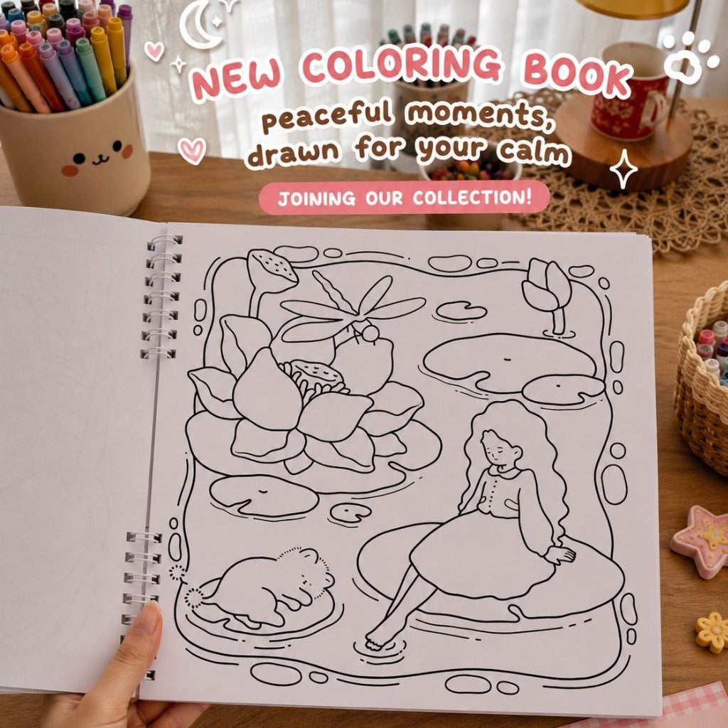 ✨ Soft Dreamy – Self-Love Coloring Book