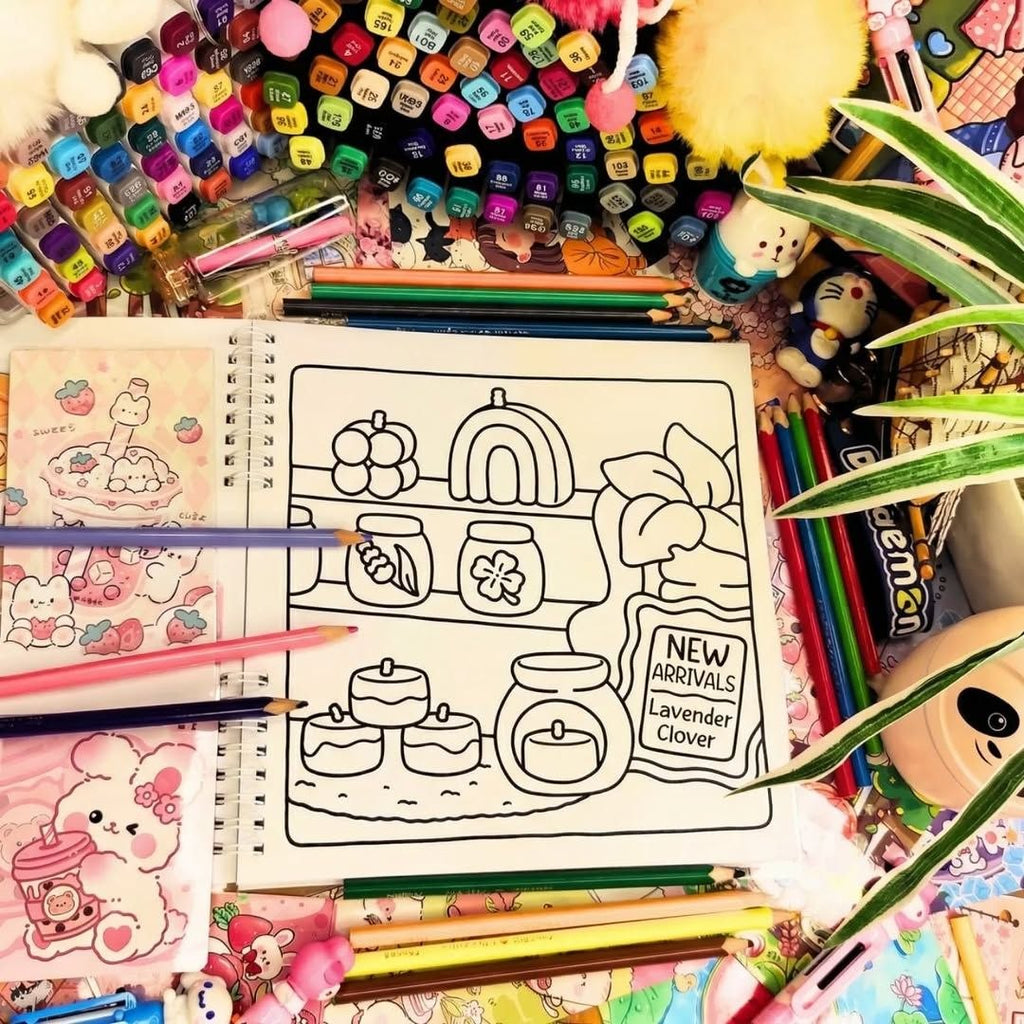 🏡✨Livre de Coloriage Petites Boutiques ✨🏡