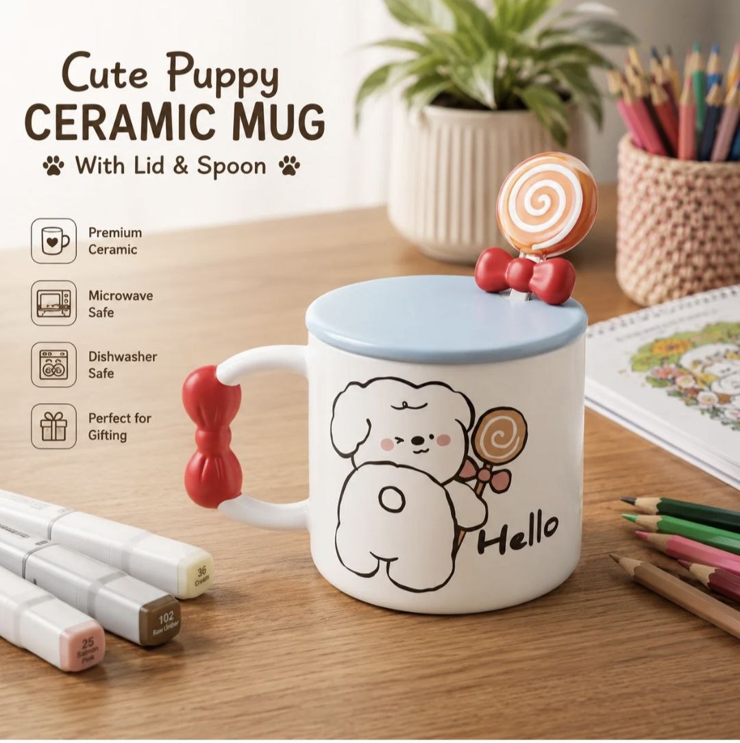 🍫 ☕ Cozy bear Hot Chocolate  Blue Mug Adorable Ceramic Cup with Matching Decorative Lid (Copy)