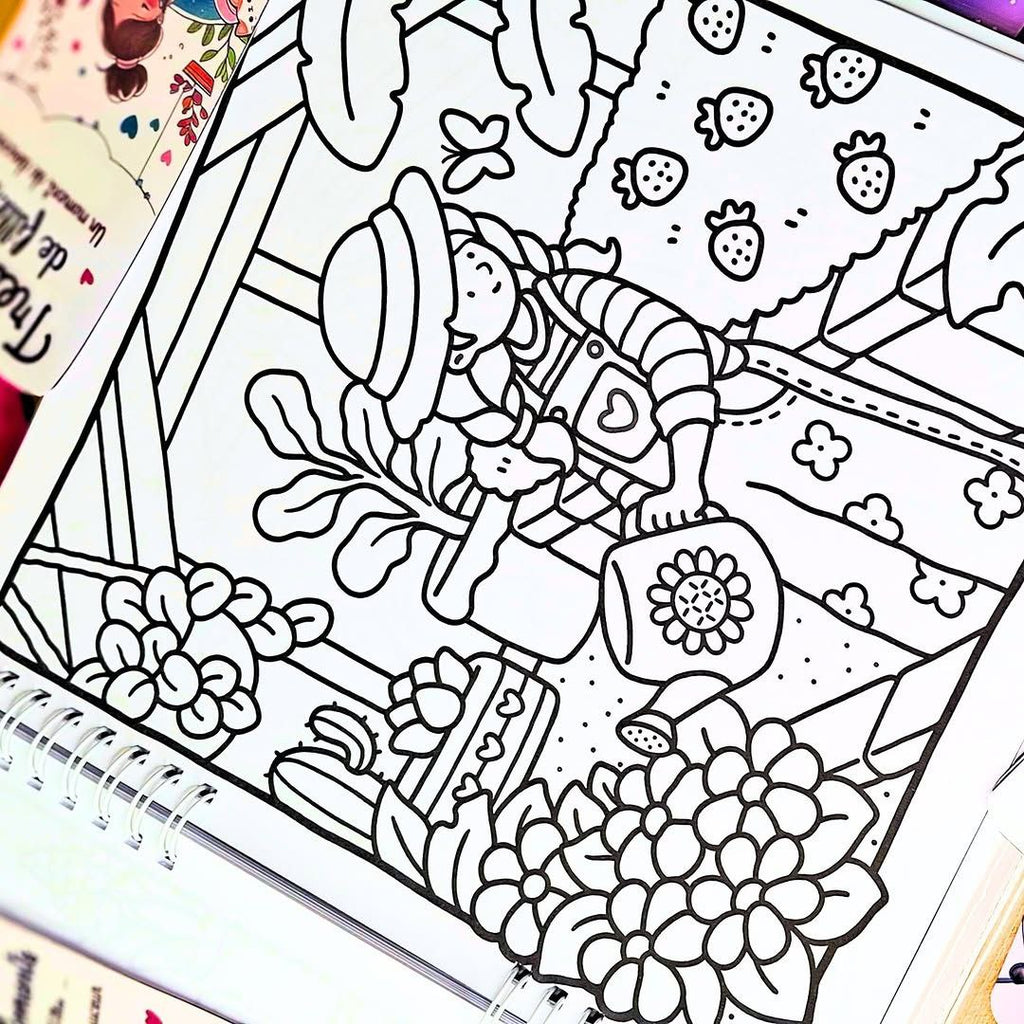 Trésors de Filles Coloring Book