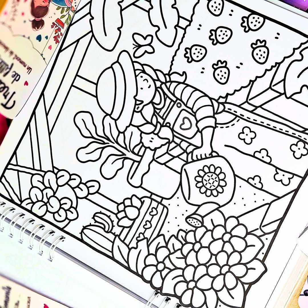 Trésors de Filles Coloring Book