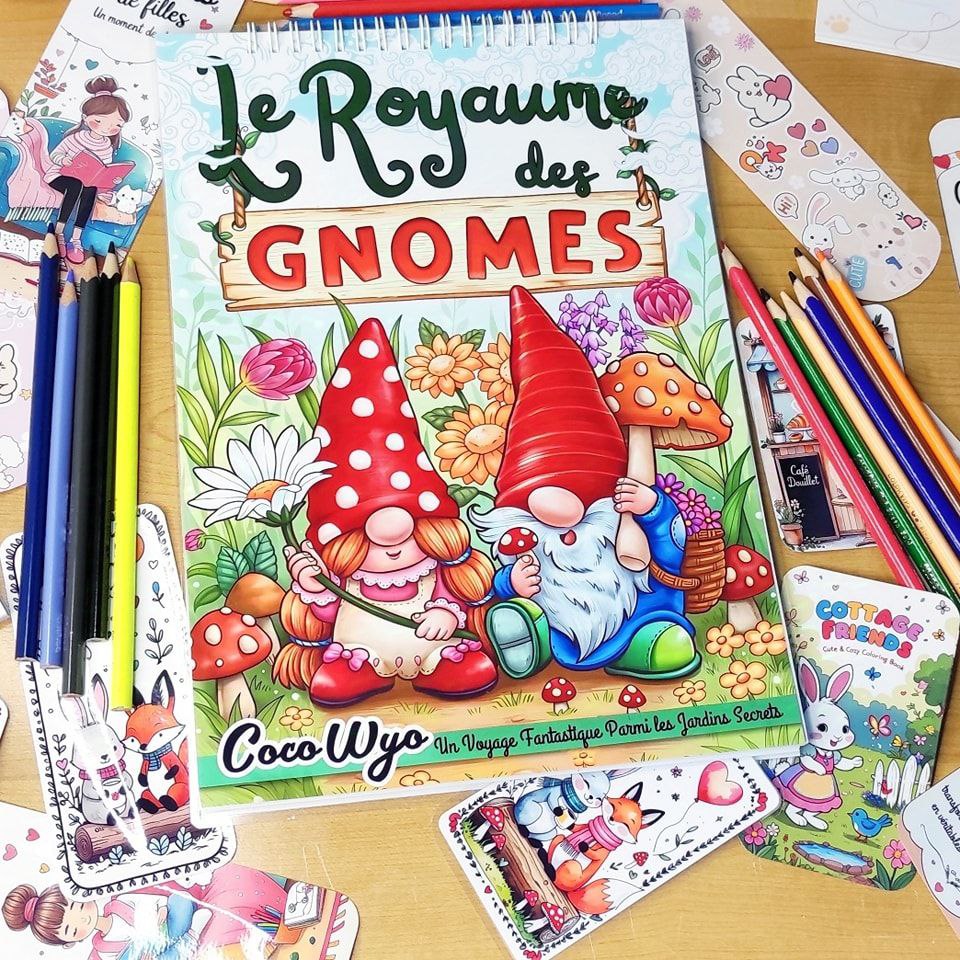 Le Royaume des Gnomes Coloring Book🍄