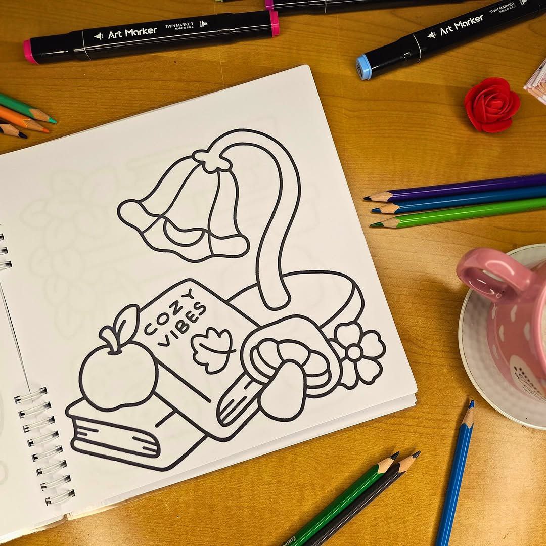 🧸✨ Cozy &amp; Sweet Coloring Book for Adults ✨🌸