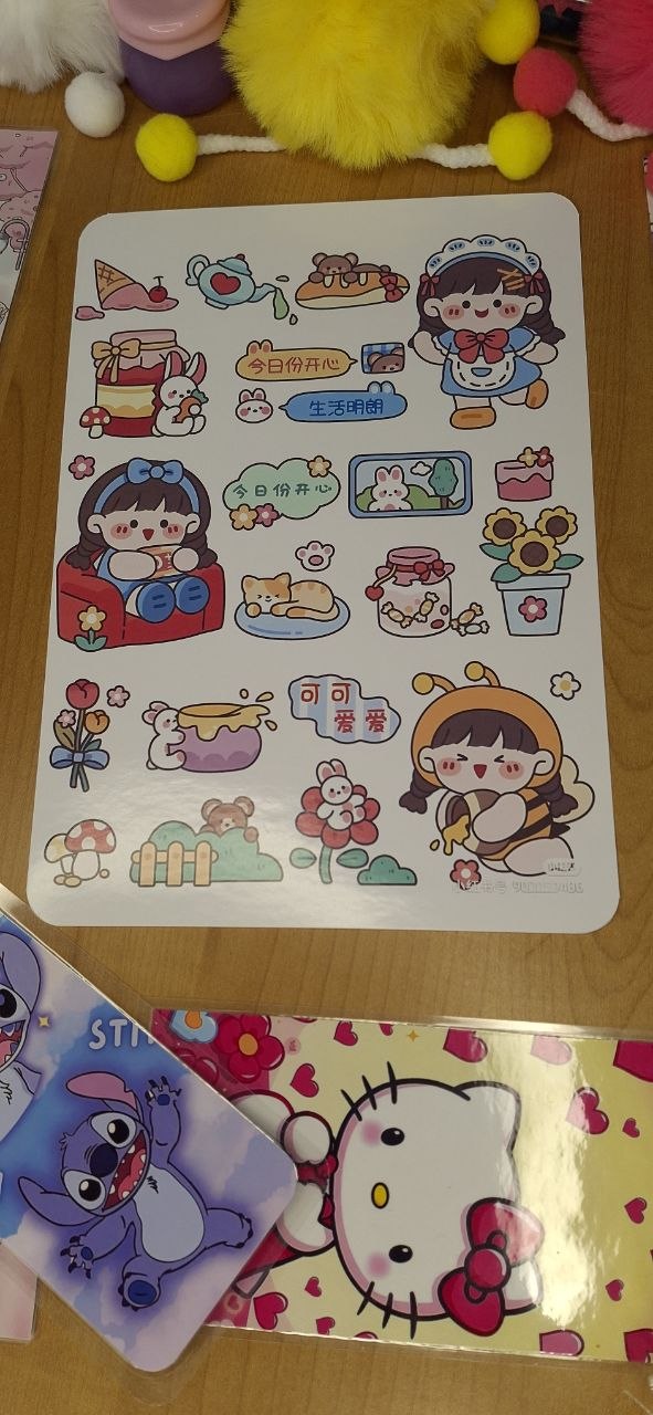 🎀🌸 Cute A4 Sticker Sheet 🌸🎀