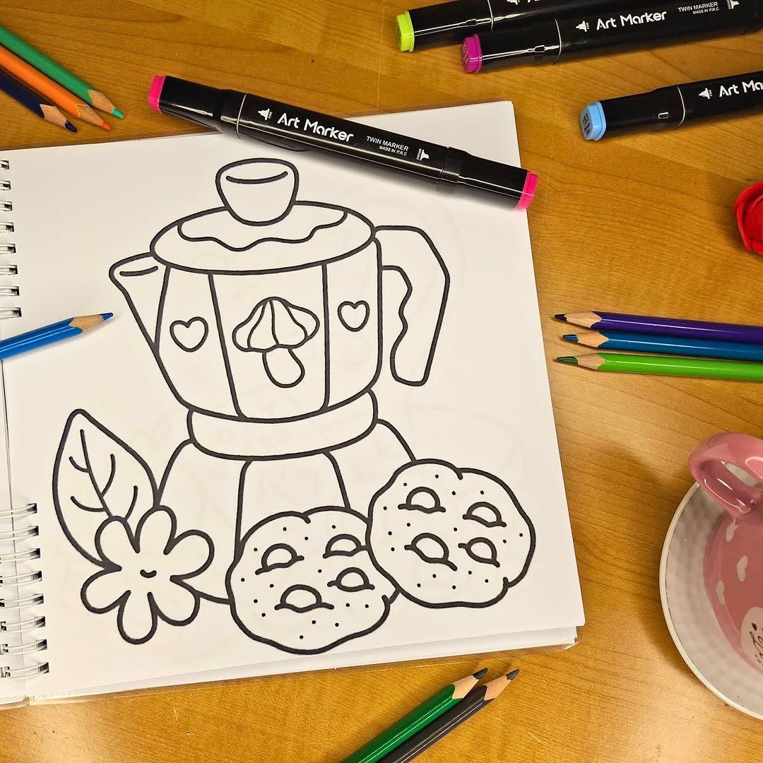 🧸✨ Cozy &amp; Sweet Coloring Book for Adults ✨🌸